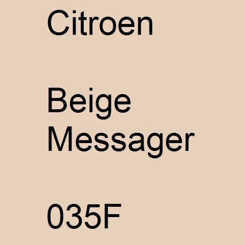 Citroen, Beige Messager, 035F.